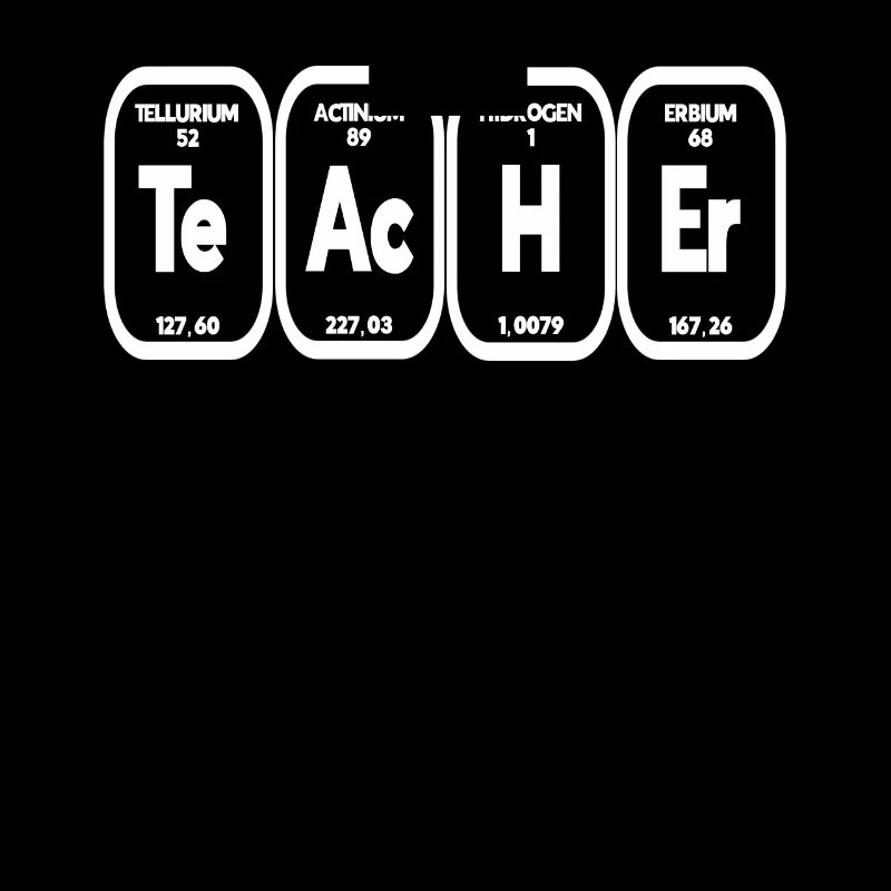 Cadeau de table périodique de professeur de chimie de professeur