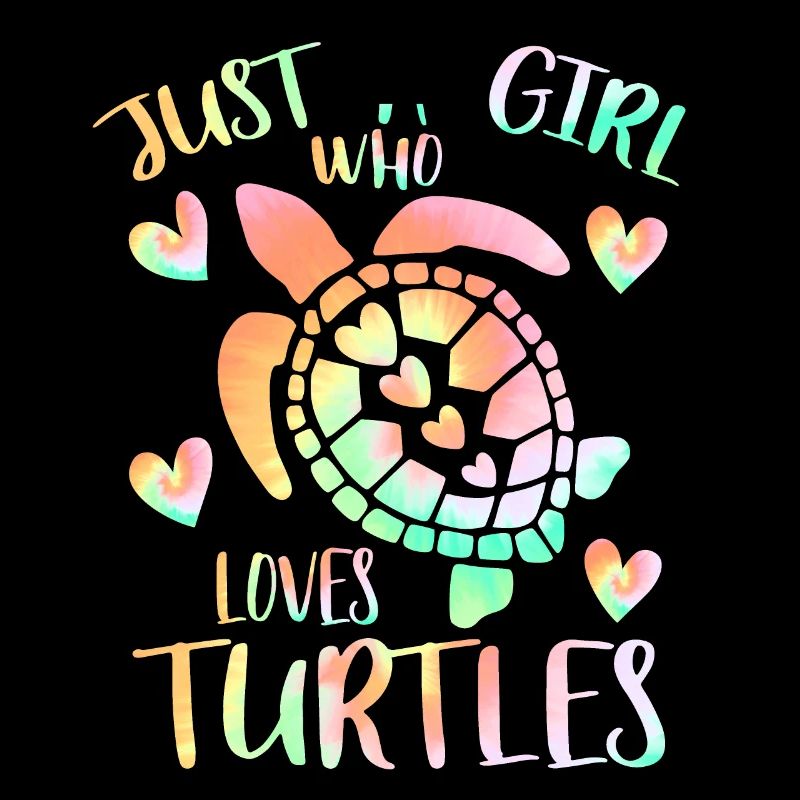 Nur ein Mädchen, das Schildkröten liebt