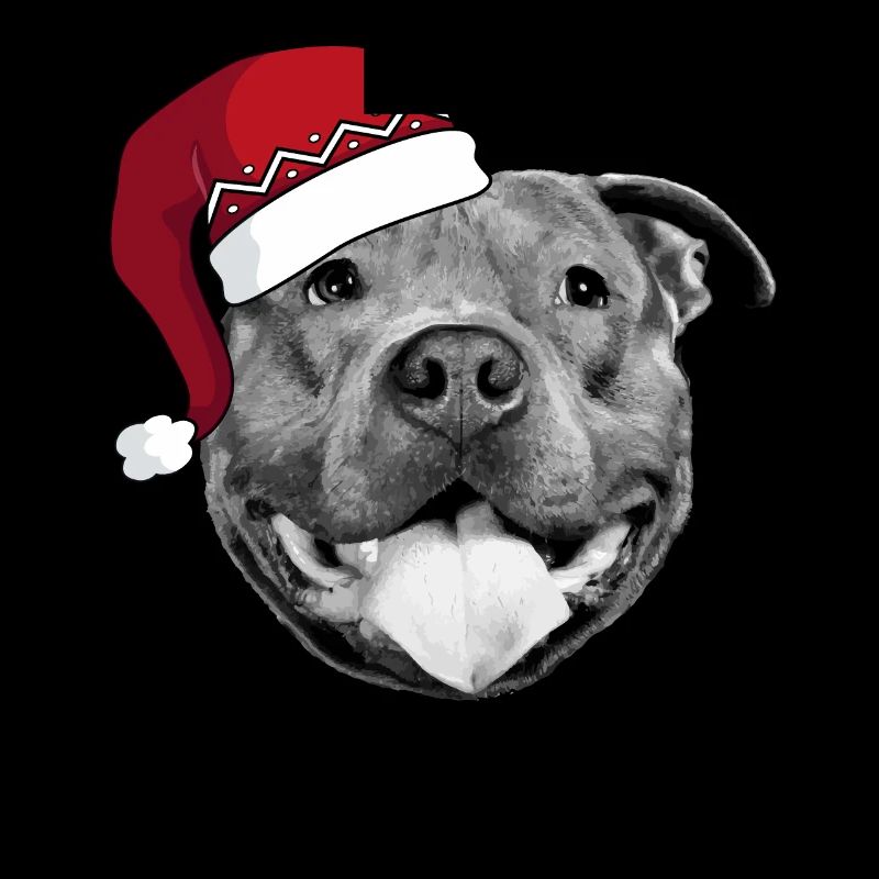 Pitbull Santa Hat - Weihnachten