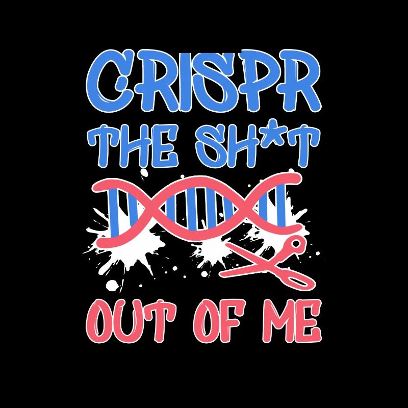 Funny Crispr Science Pun Joke Graffiti Gene Gift