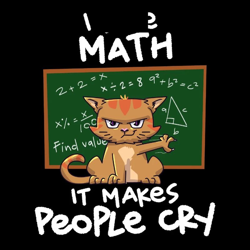 Cat Lover I Math Teacher I Love Math It Makes