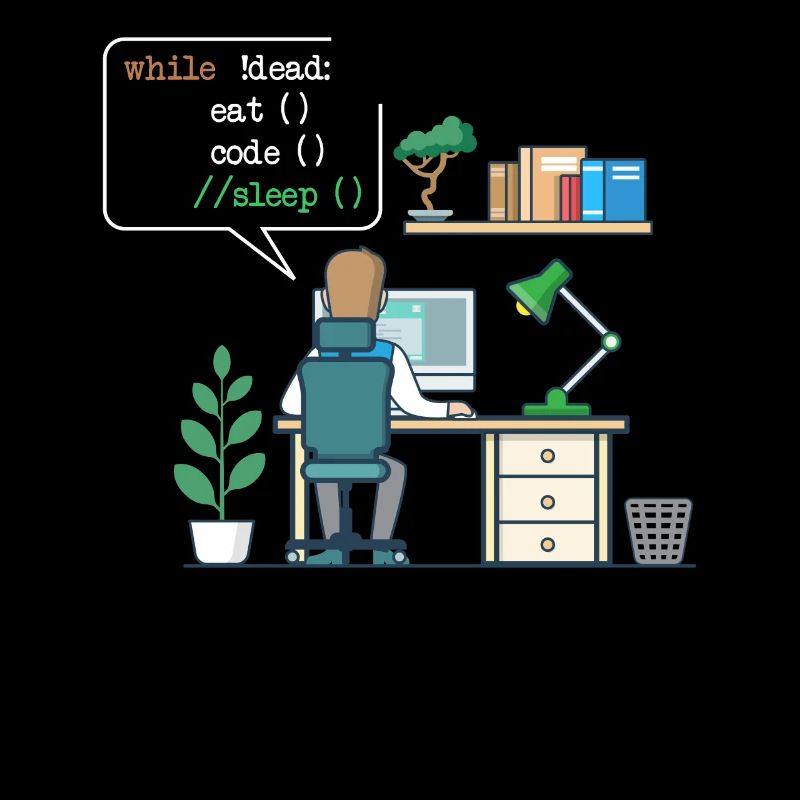 Eat Code Sleep | Funny Coder Programmeur