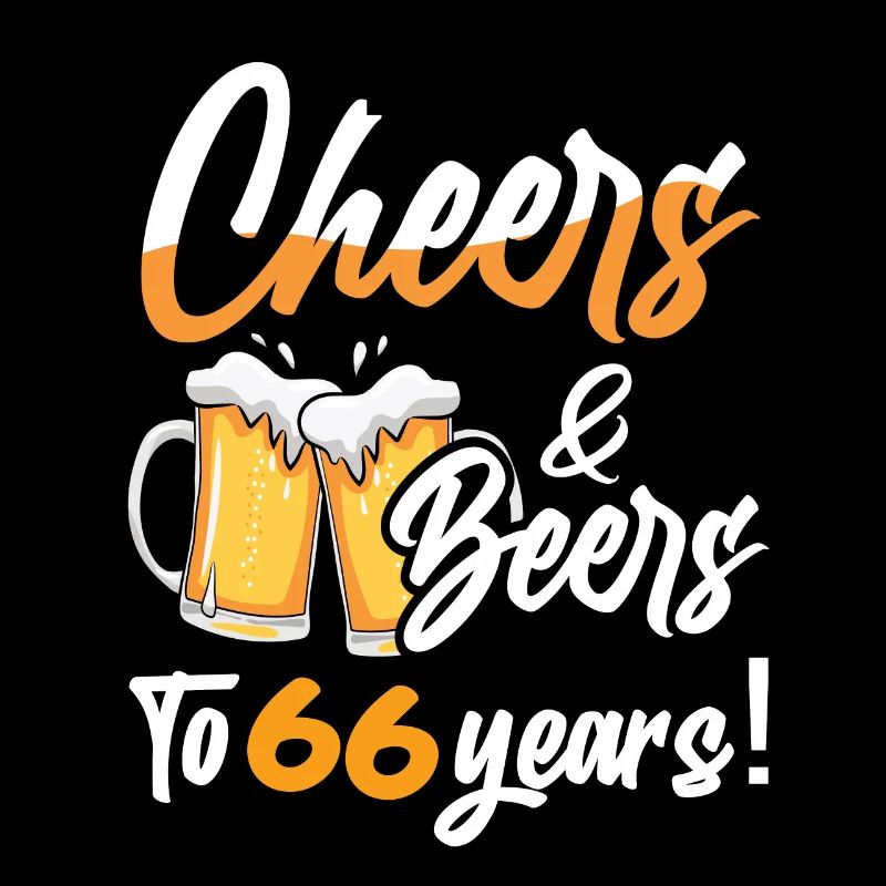 Acclamations et bières à 66 ans 66 anniversaire