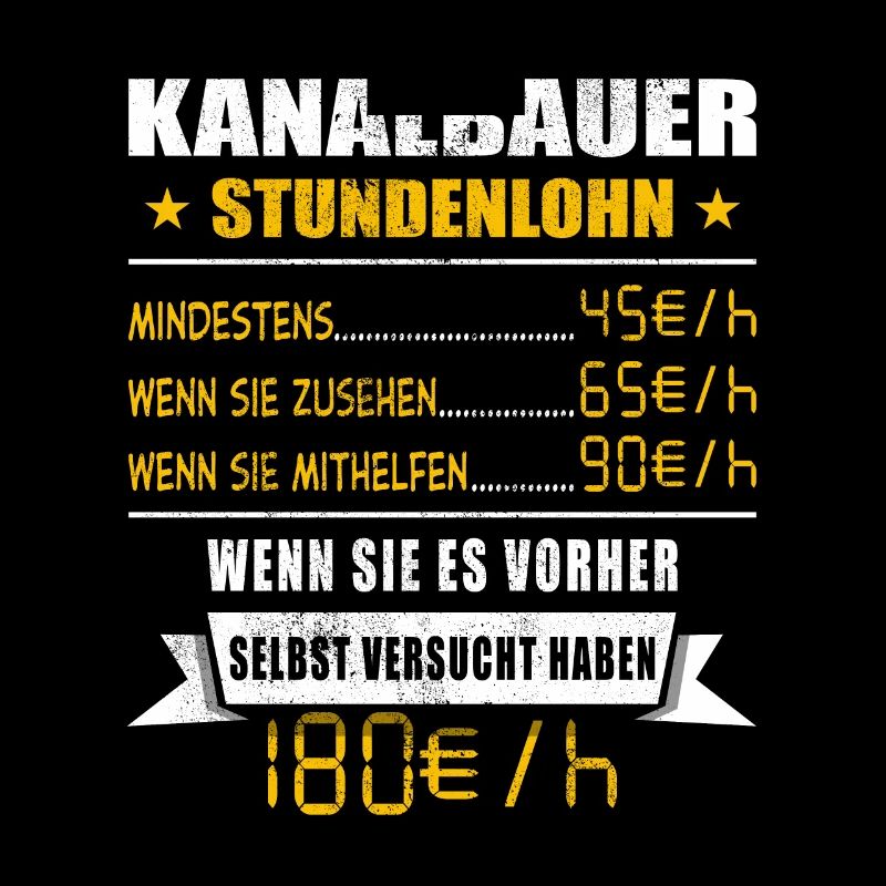 Kanalbauer Stundenlohn Tiefbauer