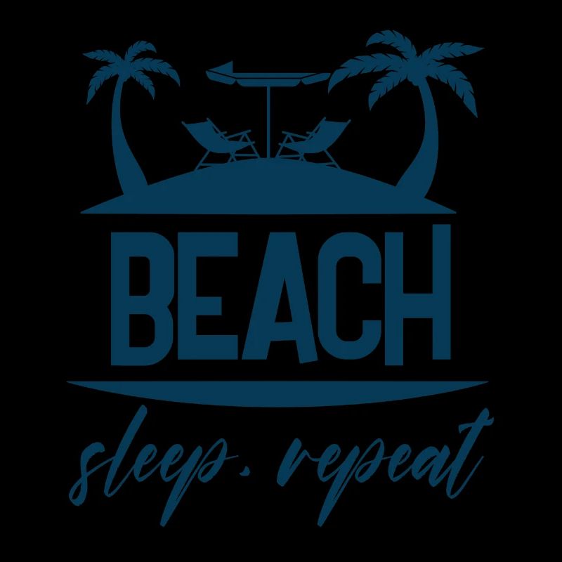 beach sleep repeat Design