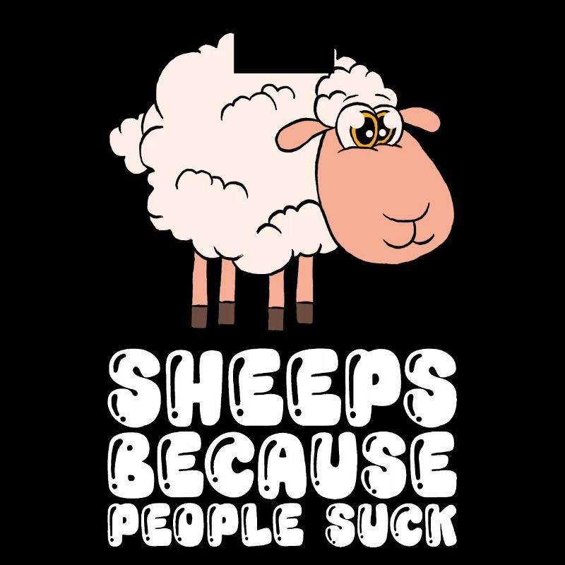 Des moutons, parce que les gens sont de la merde