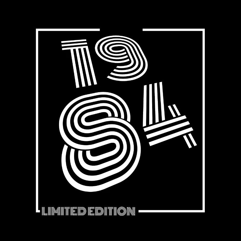 Conception d'anniversaire en édition limitée de 1984