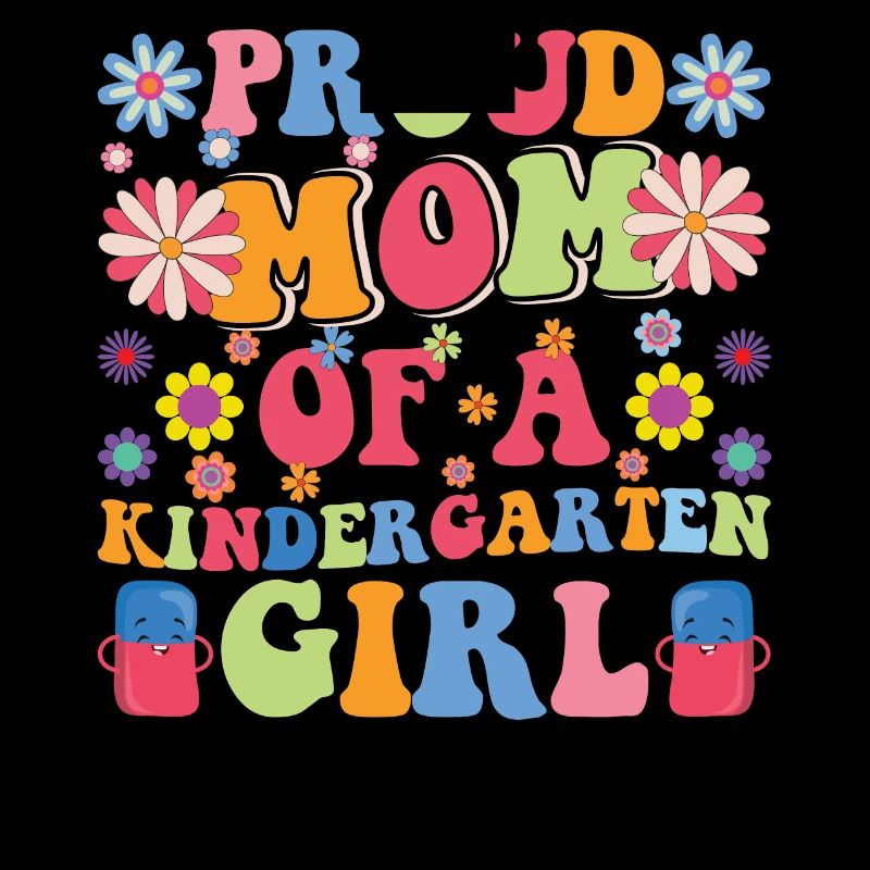 Stolze Mutter eines Kindergartenmädchens! Tochter