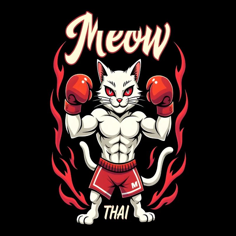 Drôle Muay Thai Boxe Muay Thai