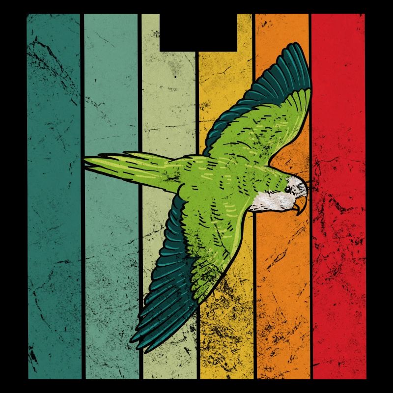 Quaker parrot retro