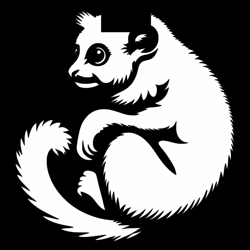 Loris Slowlori Silhouette Mammifère