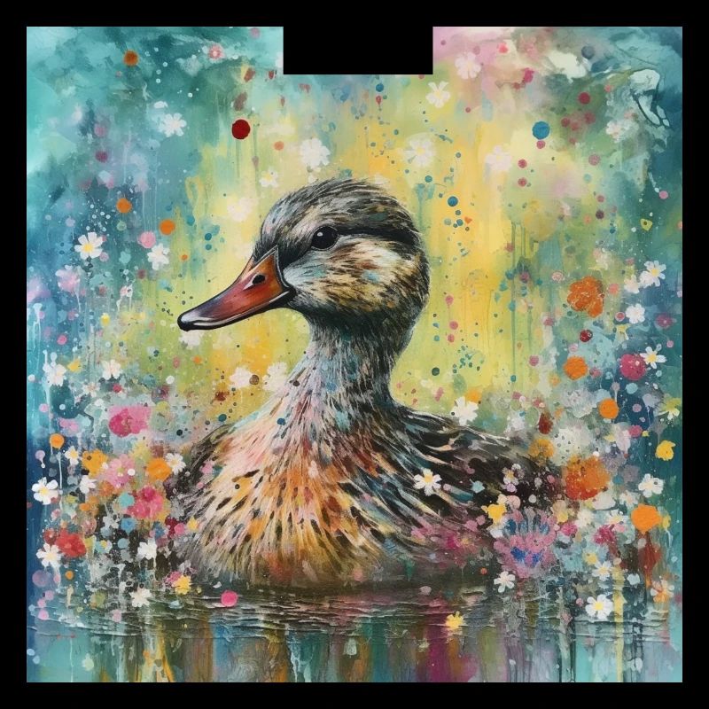 Modern & Colourful Duck Wall Art by Bodhi