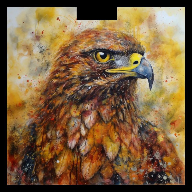 Modern & Colourful Eagle Wall Art by Bodhi