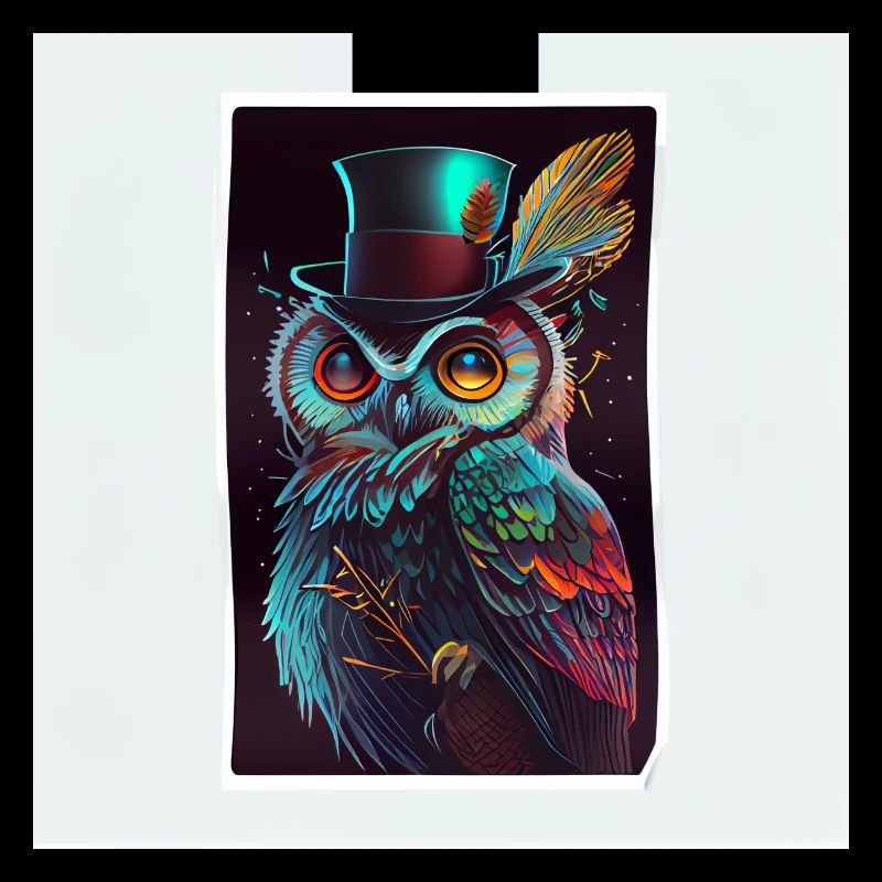 Autocollant Cool Owl