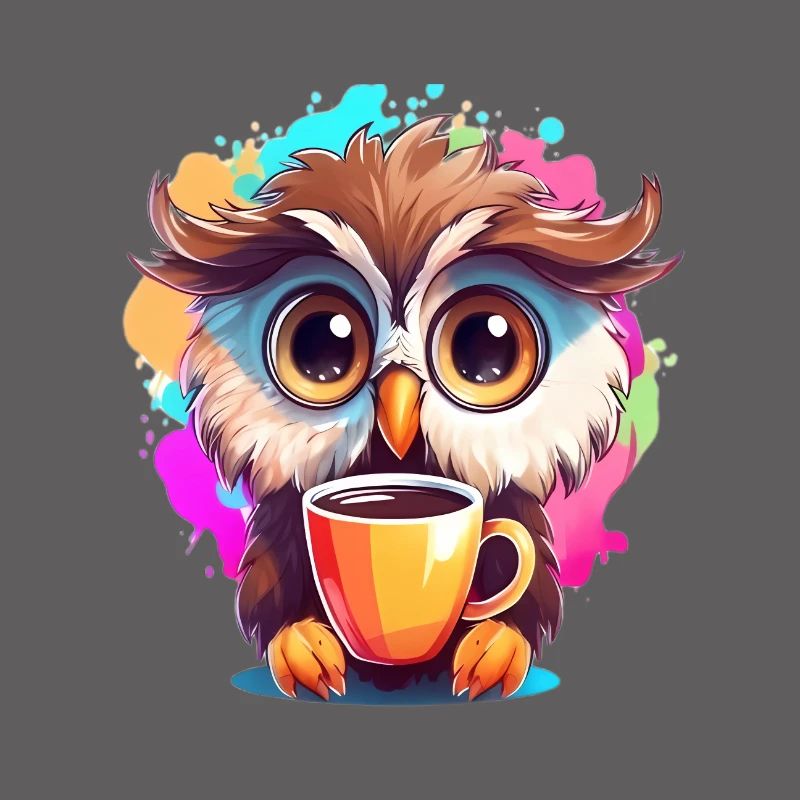 Niedliche Wachsame Eule | Nachtschwärmer Eule