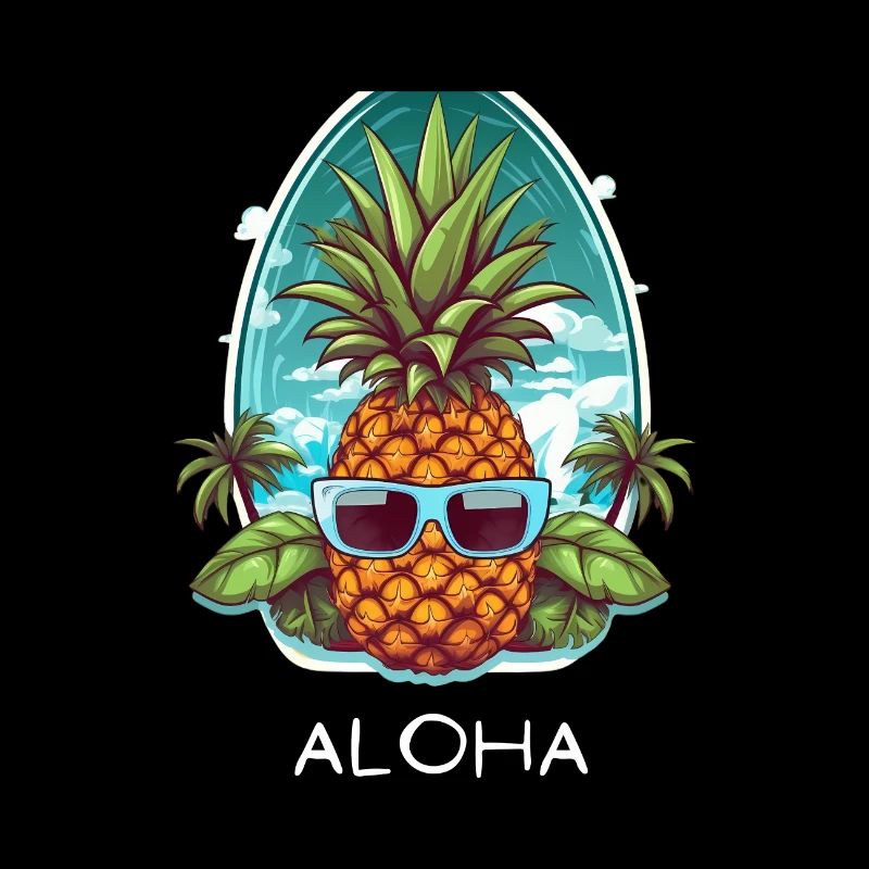 Aloha Pineapple Beach Holiday Hawaii Shirt