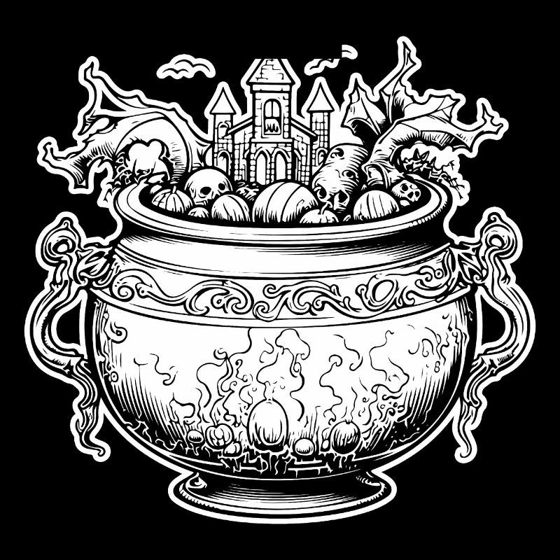 Kessel Magisch Hexe Halloween