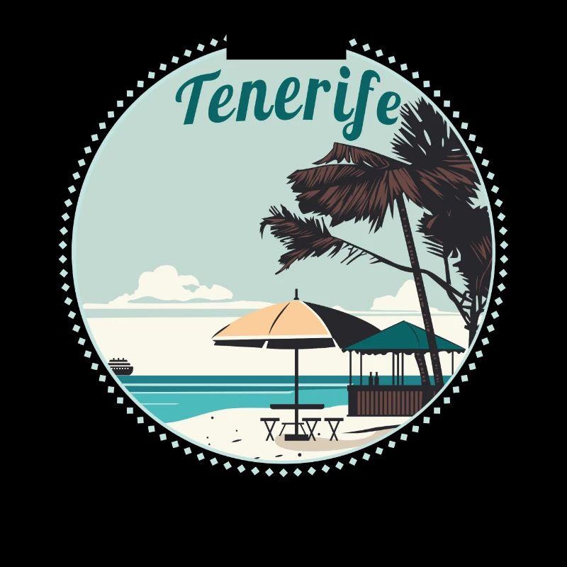 Tenerife Îles Canaries Retro Beach