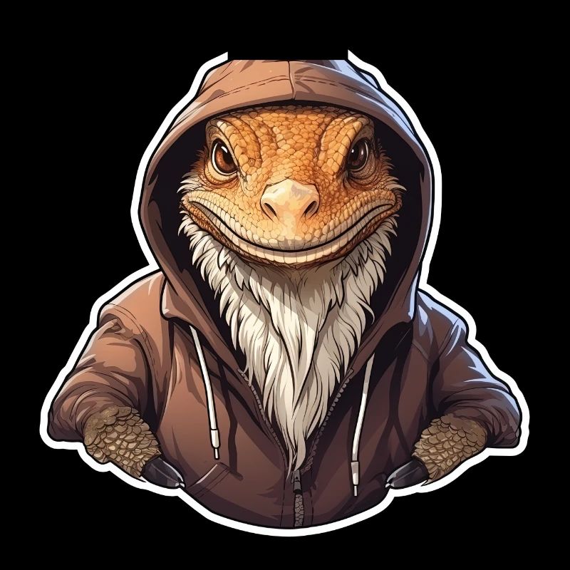 Coole Bartagame in Freizeitkleidung