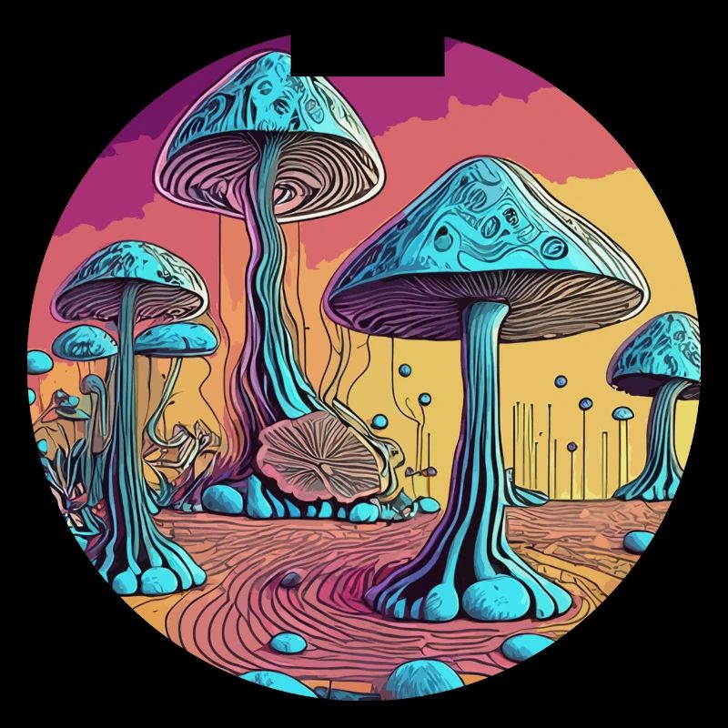 Vallée des champignons psychédéliques