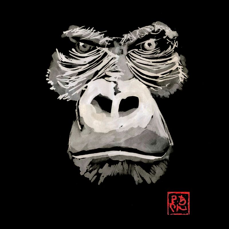 Wütender Gorilla