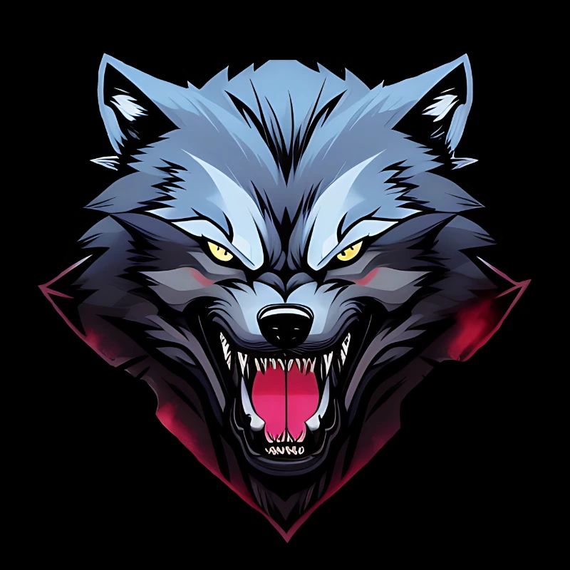 wütender Wolf