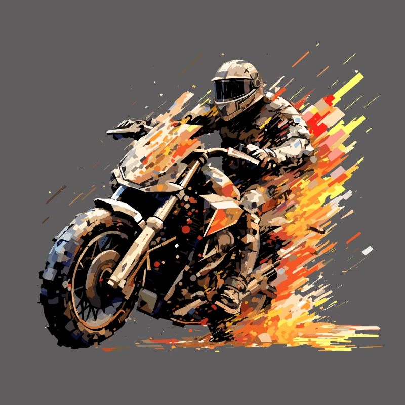 Résumé de compétition de course de moto à vitesse rapide
