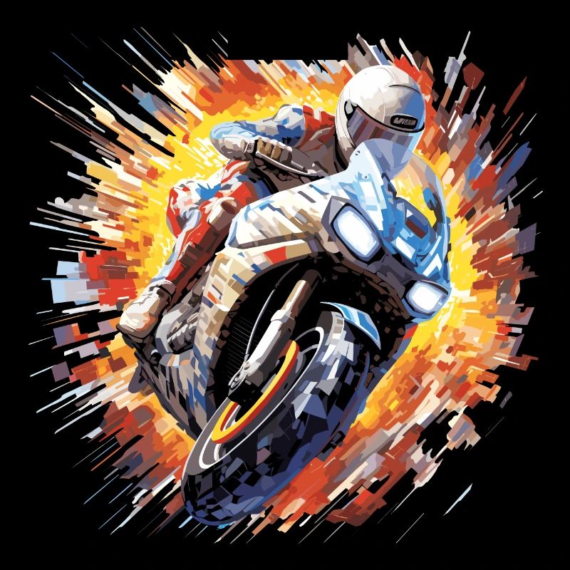 Moto Racing Fast Speed Competition Abstract