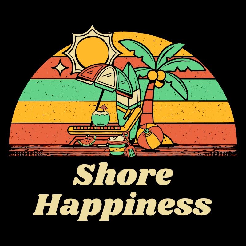 Shore Happiness Beach Summer Ocean Tropical