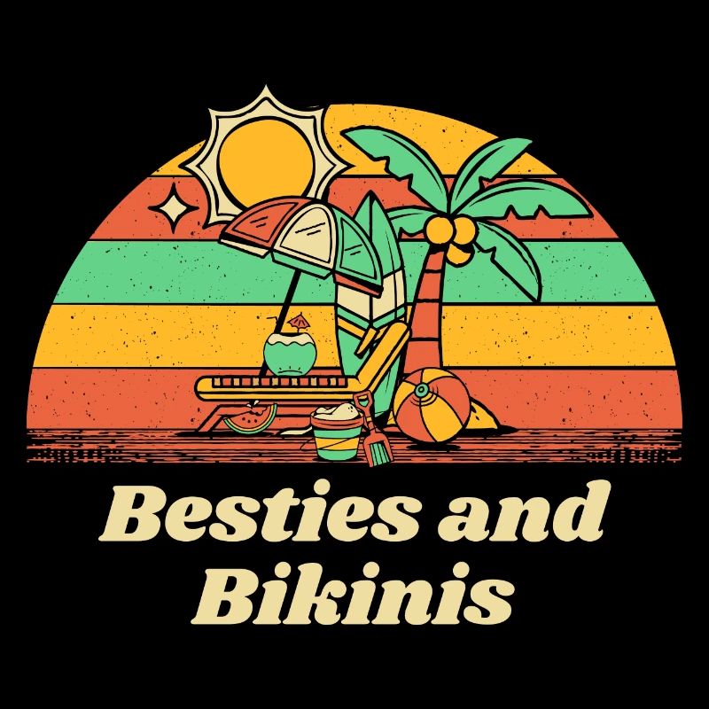 Meilleures amies et bikinis Amis de plage Ocean Buddy
