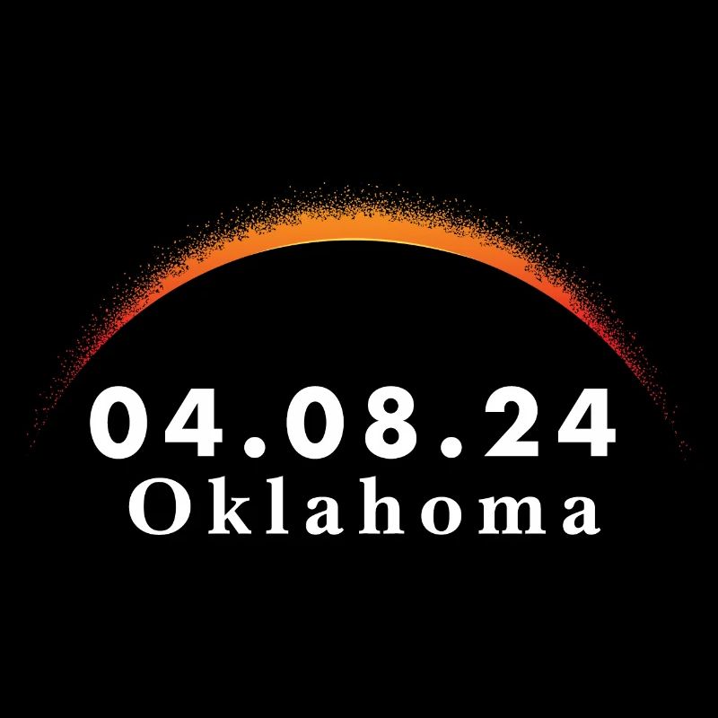 Trajectoire de l’éclipse solaire totale de la totalité Oklahoma