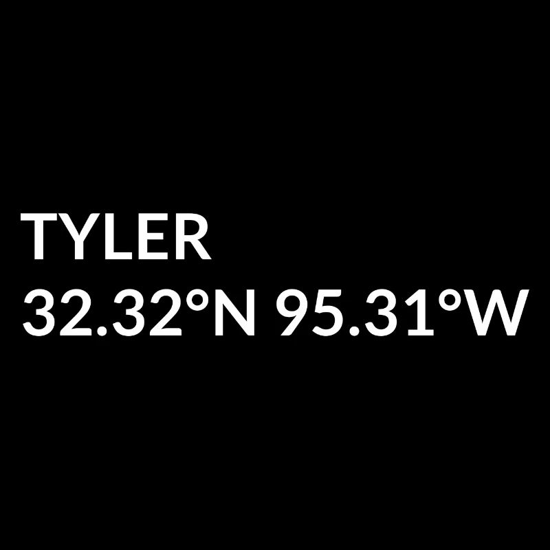 Tyler, Texas, USA Coordinates