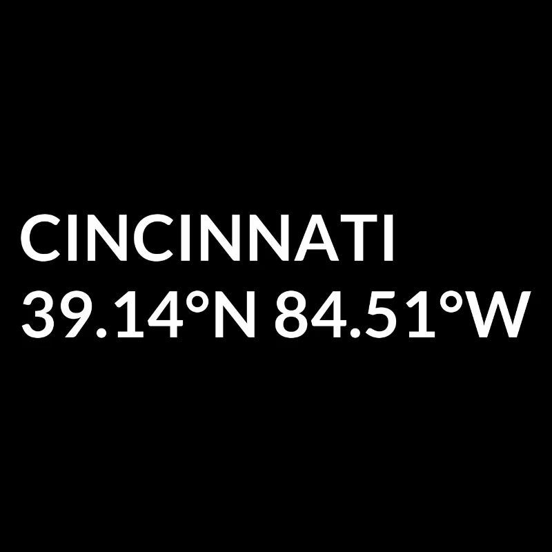 Coordonnées de Cincinnati, Ohio, États-Unis