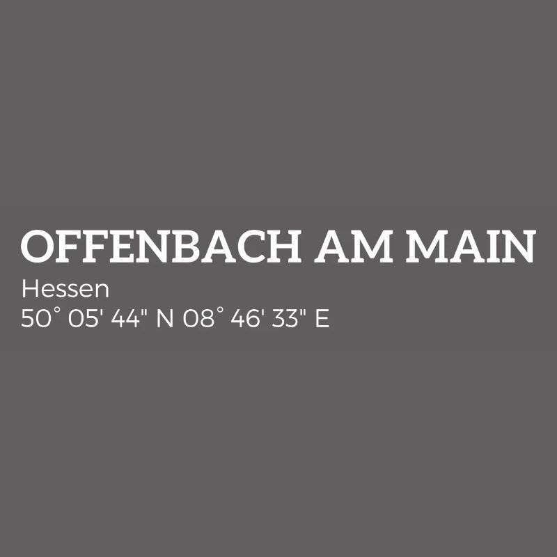 Offenbach am Main Hesse coordinates