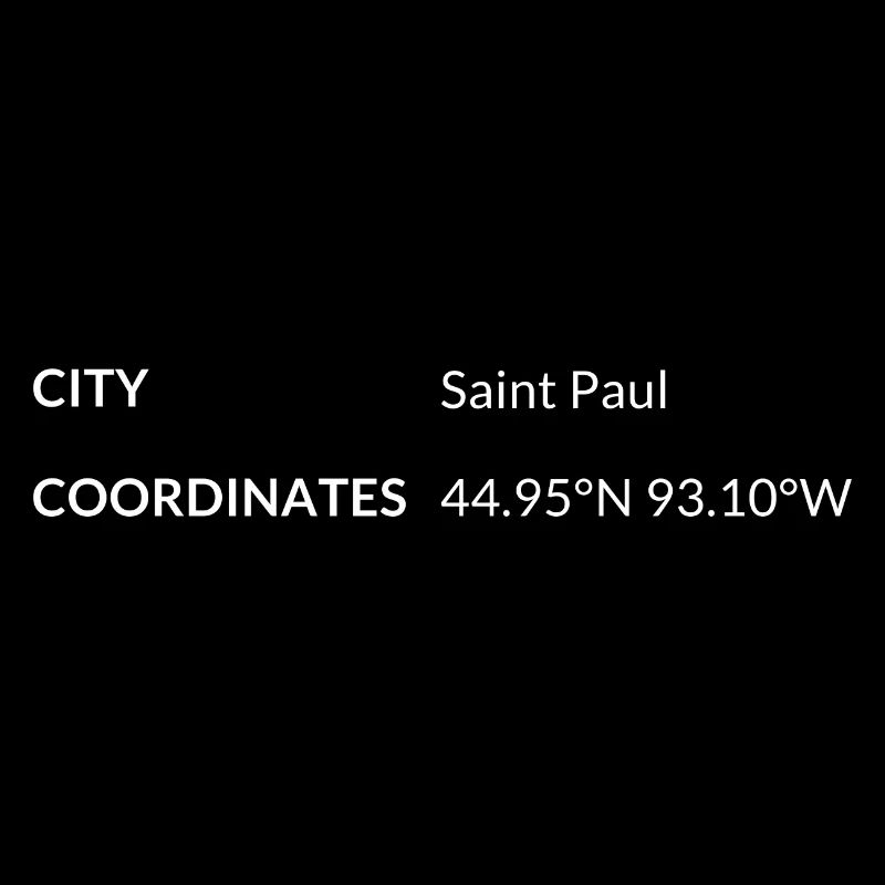 Saint Paul, Minnesota, USA coordinates