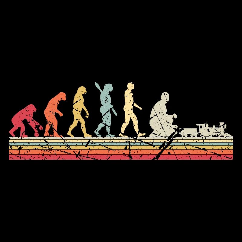 Evolution of Human Train Model Railway