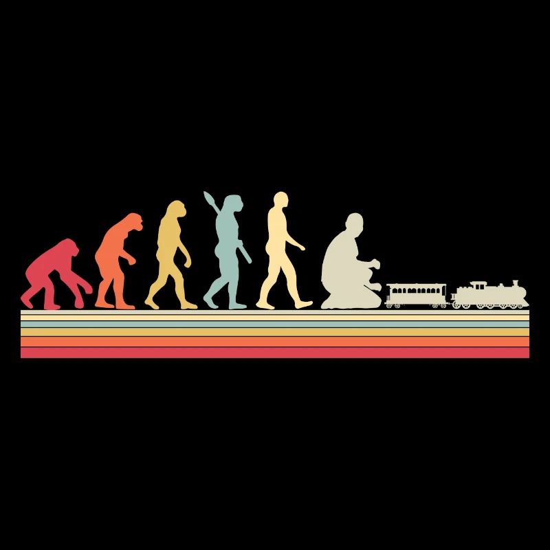 Evolution of Human Train Model Railway