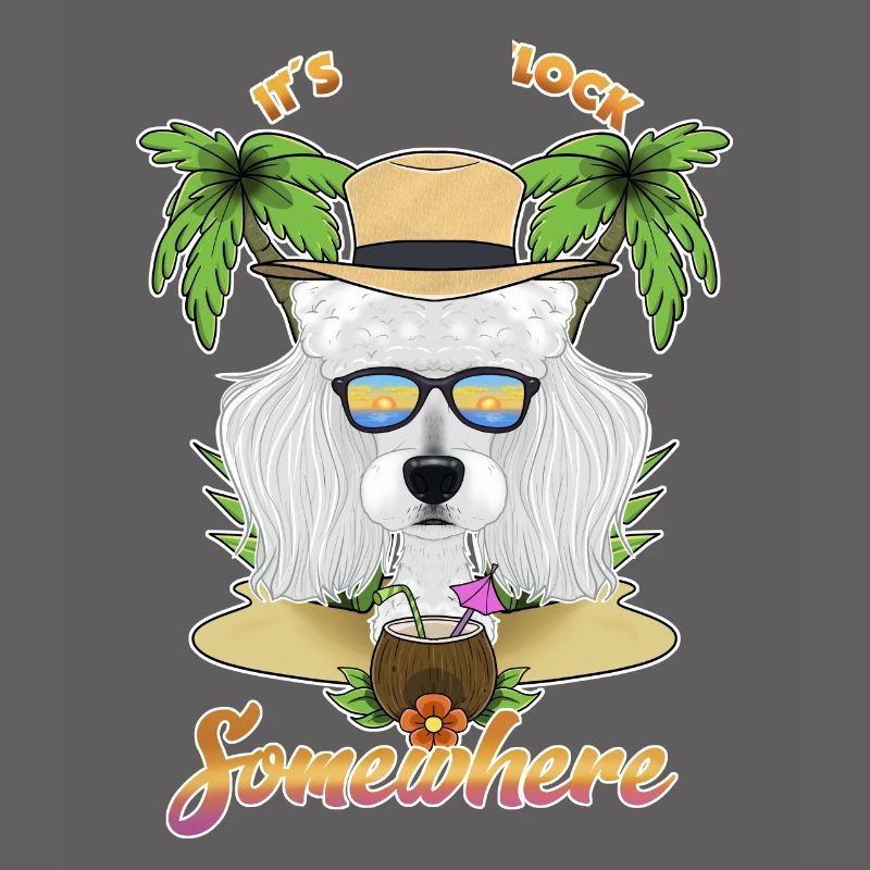 It Is 5 OClock Somewhere Drinking Poodle