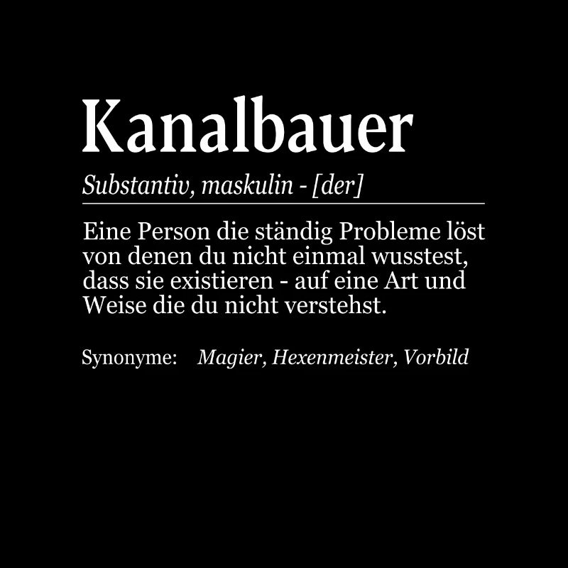 Kanalbauer Definition Duden Tiefbauer