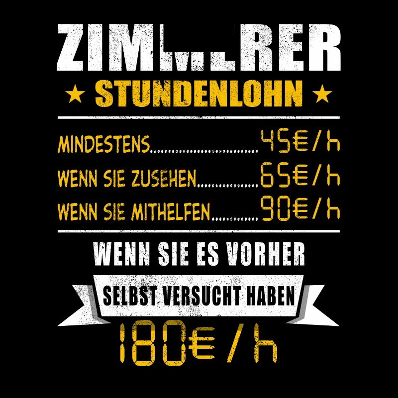 Zimmerer Stundenlohn Tischler