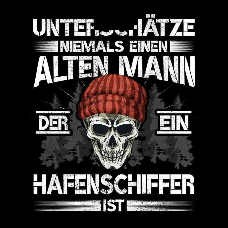 Hafenschiffer Alter mann Bootsbauer