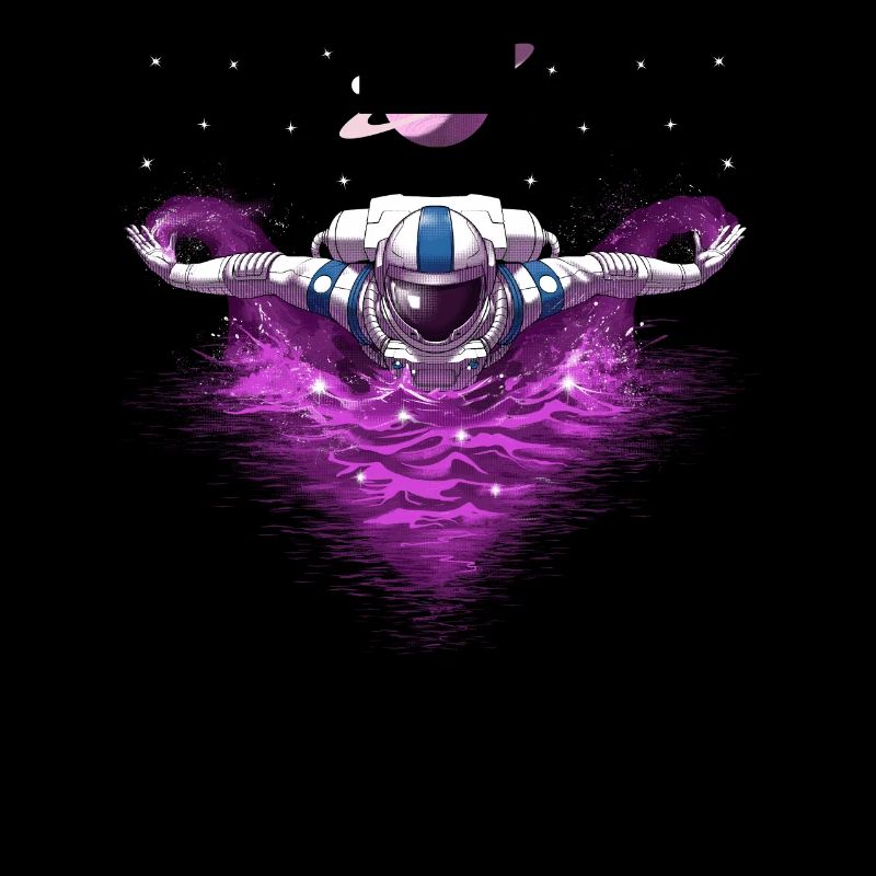 Astronaute spatial nageant