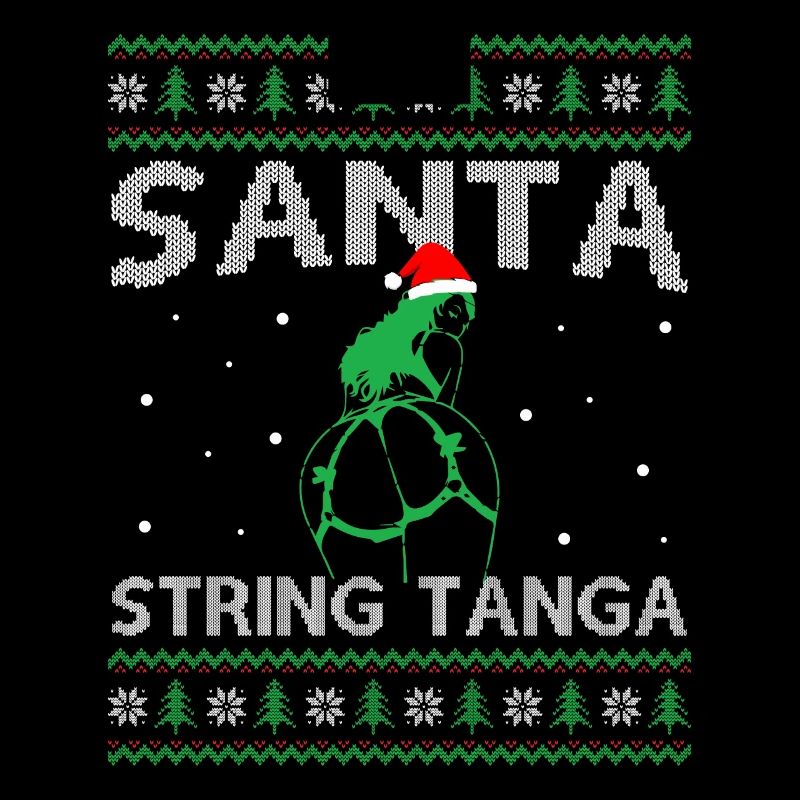 Santa Clause Wearing String Tanga - Ugly Christmas