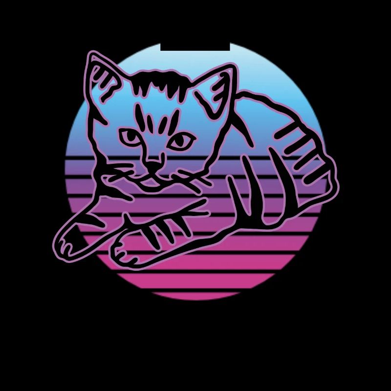 Chat graphique Retro Cat pour les propriétaires de chats