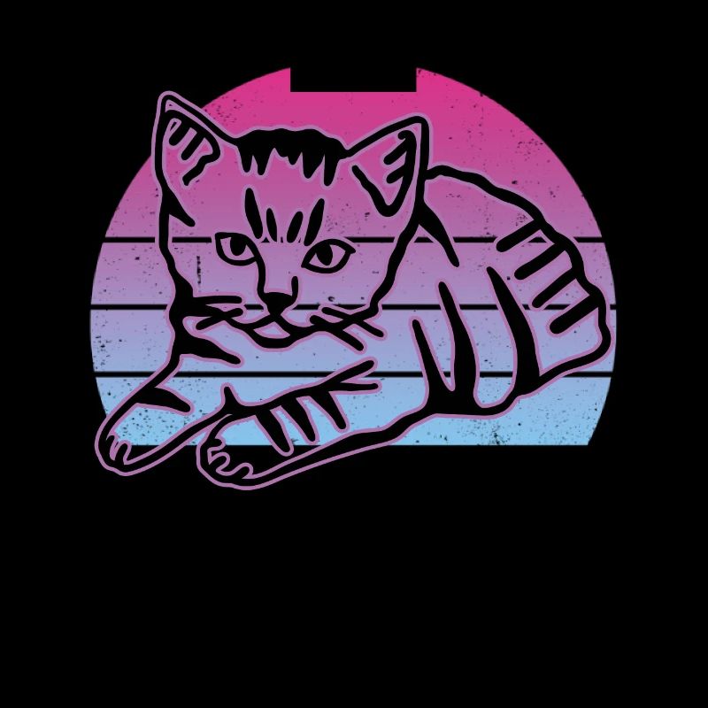 Chat graphique Retro Cat pour les propriétaires de chats