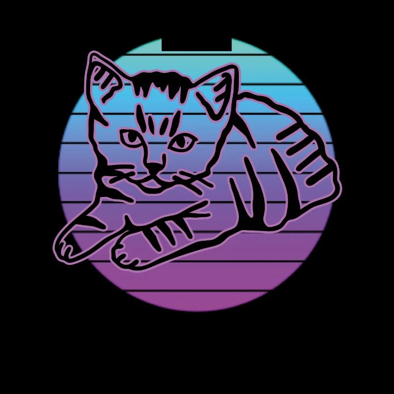 Chat rétro graphique chat pour les propriétaires de chats
