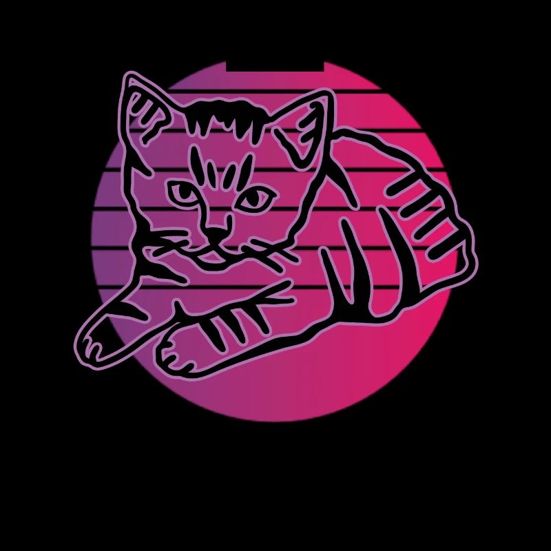 Chat graphique Retro Cat pour les propriétaires de chats