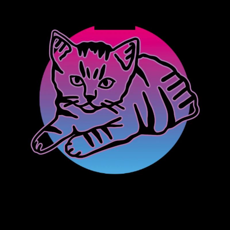 Chat graphique Retro Cat pour les propriétaires de chats
