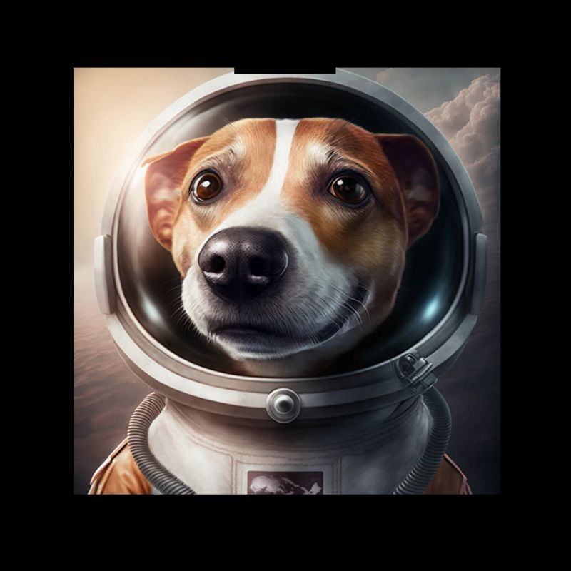 Jack Russel Astronaute Chien Espace