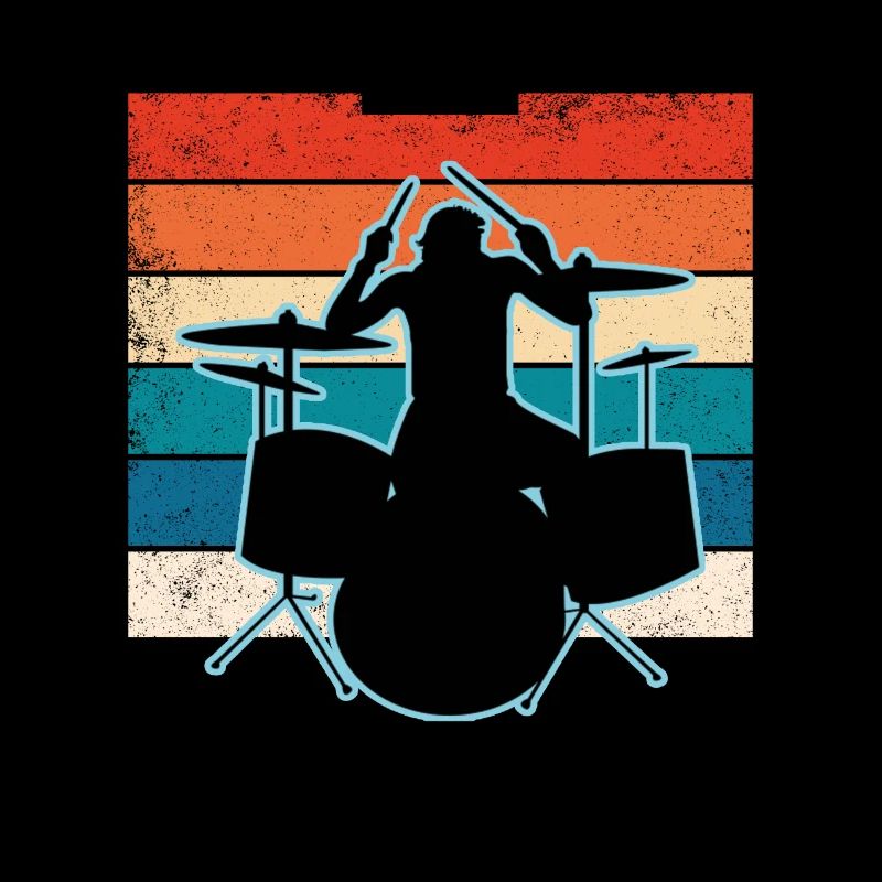 Drummer and drums